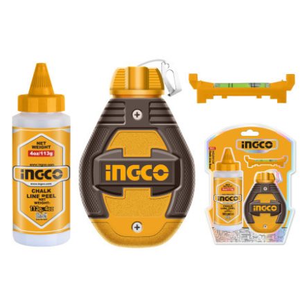 INGCO Sada maľovacích šnúr 2 kusy 30 m (plastový obal šnúry + modrá farba)