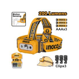 INGCO Čelovka 200 lm INGCO Čelovka 200 lm