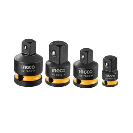 INGCO Adaptér na nástrčné kľúče 4-dielny 1/4"<-->3/8", 1/2"<-->3/8"