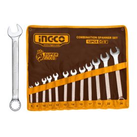 INGCO Sada kľúčov 12 kusov 6-24 mm CrV INGCO Sada kľúčov 12 kusov 6-24 mm CrV