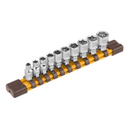 INGCO Sada skľučovacích kľúčov 10 kusov 1/4" 5-14 mm CrV