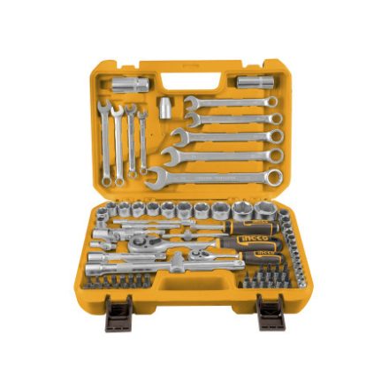 INGCO Sada nástrčných kľúčov 82 kusov 1/4" 4-10 mm, 1/2" 10-32 mm CrV