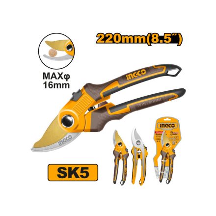 INGCO Nožnice na rezanie 220 mm s teflónovou vrstvou