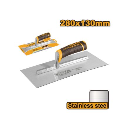 INGCO Špachtľa 130 x 280 mm z nerezovej ocele s mäkkou rukoväťou