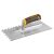 INGCO Hladká špachtľa 130 x 280 mm inox 10 x 10 mm mäkký držiak
