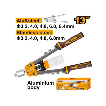 INGCO Klipová pištoľ na nýty 3,2 - 6,4 mm 330 mm