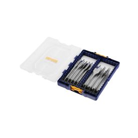 IRWIN Sada plochých vrtákov na drevo 8 kusov bit Blue Groove 4x (12-32 mm)   IRWIN Sada plochých vrtákov na drevo 8 kusov bit Blue Groove 4x (12-32 mm)