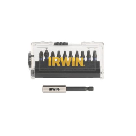 Sada bitov IRWIN Impact Pro Bit 10 kusov 25 mm (3 x PZ2, 4 x TX20, 3 x TX25) + držiak bitov