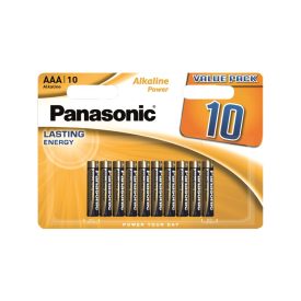 PANASONIC AAA/micro dlhotrvajúca alkálová batéria 1,5 V (10 bl/cs)   PANASONIC AAA/micro dlhotrvajúca alkálová batéria 1,5 V (10 bl/cs)