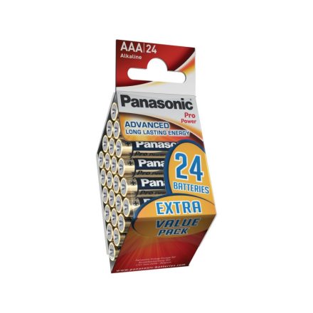 PANASONIC AAA/mikroodolná alkalická batéria 1,5 V (24ks)