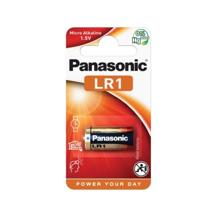Odolná alkalická batéria PANASONIC LR1 1,5 V