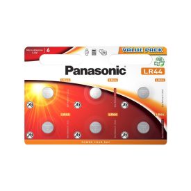 PANASONIC LR44 alkalický gombíkový článok 1,5 V (6 ks) PANASONIC LR44 alkalický gombíkový článok 1,5 V (6 ks)
