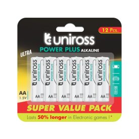 UNIROSS VALUE AA/tužková odolná alkalická batéria 1,5 V (12 ks)   UNIROSS VALUE AA/tužková odolná alkalická batéria 1,5 V (12 ks)