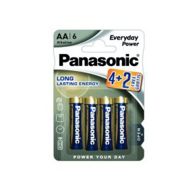 PANASONIC AA/tužková odolná alkalická batéria 1,5 V (6ks)   PANASONIC AA/tužková odolná alkalická batéria 1,5 V (6ks)