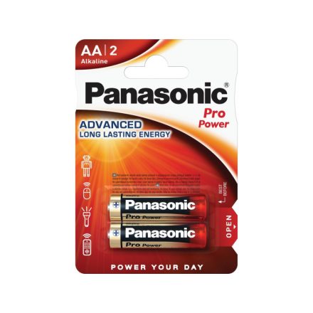 PANASONIC AA/tužková super odolná alkalická batéria 1,5 V (2 ks)