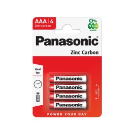 PANASONIC AAA/mikro zinkovo-mangánová odolná batéria 1,5 V (4 ks)   PANASONIC AAA/mikro zinkovo-mangánová odolná batéria 1,5 V (4 ks)