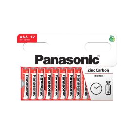 PANASONIC AAA/mikro zinkovo-mangánová odolná batéria 1,5 V (12 ks)   PANASONIC AAA/mikro zinkovo-mangánová odolná batéria 1,5 V (12 ks)