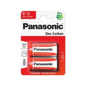 PANASONIC C/detská zinkovo-mangánová odolná batéria 1,5 V (2 ks)   PANASONIC C/detská zinkovo-mangánová odolná batéria 1,5 V (2 ks)