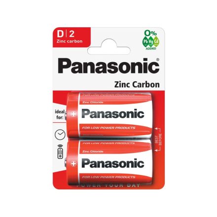 PANASONIC D/goliath zinkovo-mangánová odolná batéria 1,5 V (2 ks)