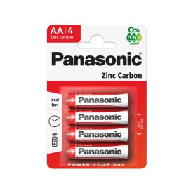 PANASONIC AA/tužková zinkovo-mangánová odolná batéria 1,5 V (4 ks)   PANASONIC AA/tužková zinkovo-mangánová odolná batéria 1,5 V (4 ks)