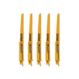 INGCO Pílový list na reciprokovanú pílu 225 mm 6 TPI na hrubé drevo BIM (5 ks)   INGCO Pílový list na reciprokovanú pílu 225 mm 6 TPI na hrubé drevo BIM (5 ks)
