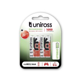 UNIROSS AAA/mikro batéria 1,2 V 1000 mAh (4 ks) UNIROSS AAA/mikro batéria 1,2 V 1000 mAh (4 ks)