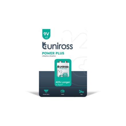 UNIROSS Bloková batéria 9 V