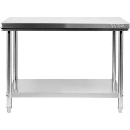 Pracovný stôl YATO GASTRO Inox so spodnou policou
