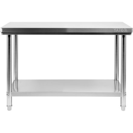Pracovný stôl YATO GASTRO Inox so spodnou policou