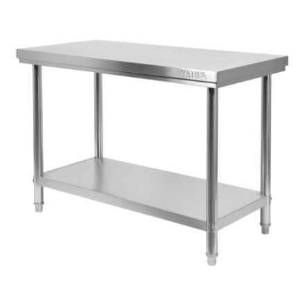 Pracovný stôl YATO GASTRO Inox so spodnou policou