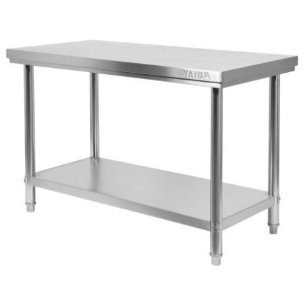 Pracovný stôl YATO GASTRO Inox so spodnou policou
