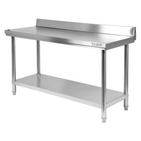 Pracovný stôl YATO GASTRO Inox so spodnou policou so zadným vyklápaním   Pracovný stôl YATO GASTRO Inox so spodnou policou so zadným vyklápaním