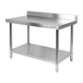 Pracovný stôl YATO GASTRO Inox so spodnou policou so zadným vyklápaním   Pracovný stôl YATO GASTRO Inox so spodnou policou so zadným vyklápaním
