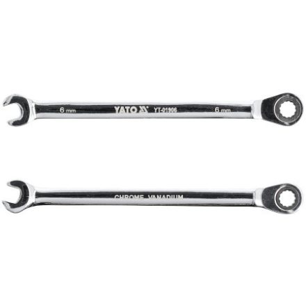 YATO Kľúč s račňou hviezdicový-kombinovaný 6 mm / 120 mm 72T CrV