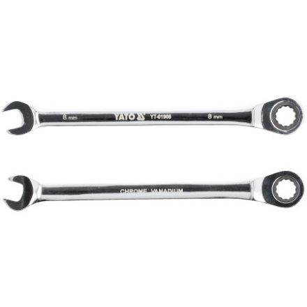 YATO Ráčnový kľúč 8 mm / 141 mm 72T CrV