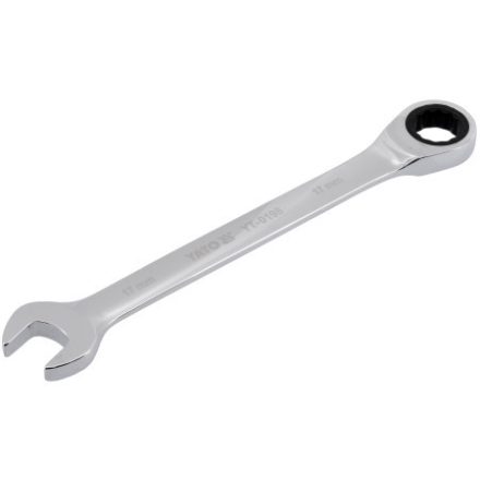 YATO Ratchetový kľúč, 17 mm / 225 mm, 72T CrV
