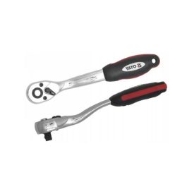 YATO račňový hnací hriadeľ 1/2" 250 mm 72T zahnutý hriadeľ CrV   YATO račňový hnací hriadeľ 1/2" 250 mm 72T zahnutý hriadeľ CrV