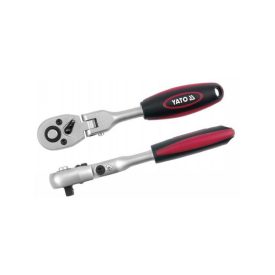 YATO Ráčna hnací hriadeľ 1/4" 159 mm 72T kĺbový ±90° priamy hriadeľ CrV   YATO Ráčna hnací hriadeľ 1/4" 159 mm 72T kĺbový ±90° priamy hriadeľ CrV