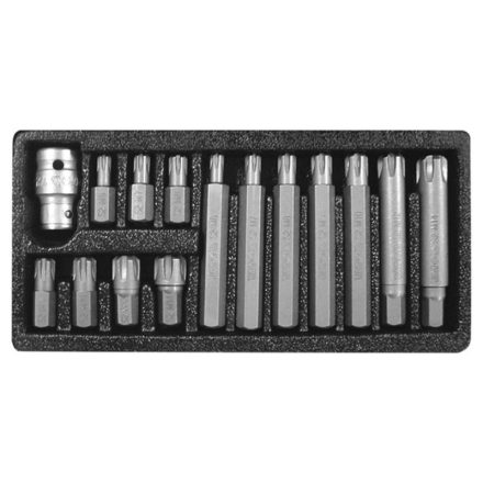 Sada bitov YATO 15 kusov RIBE M6-M14 L=30 mm 1/2"