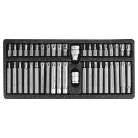 Sada bitov YATO Torx 42 kusov (1/2" T20-T70+RIBE)