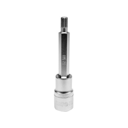 YATO nástrčný kľúč s dlhým bitom Spline 1/2" M8 CrV