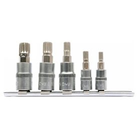 YATO Sada nástrčných kľúčov 5-dielna Spline 1/4", 3/8" CrV   YATO Sada nástrčných kľúčov 5-dielna Spline 1/4", 3/8" CrV