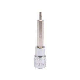 YATO Dlhý nástrčný kľúč na bity Allen 1/2" 4 mm CrV   YATO Dlhý nástrčný kľúč na bity Allen 1/2" 4 mm CrV
