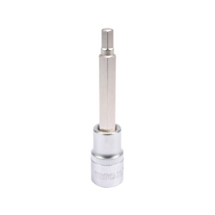 YATO Dlhý nástrčný kľúč na bity Allen 1/2" 7 mm CrV
