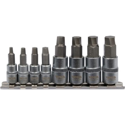 YATO súprava šesťhranných nástrčných kľúčov 8 kusov 1/4" 3/8"