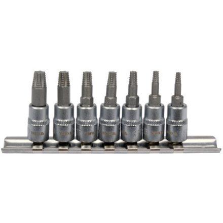 YATO kľúč Torx súprava nástrčných kľúčov na vyťahovanie skrutiek 7 kusov 1/4"