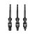 Sada adaptérov YATO nástrčných kľúčov 3 diely 1/4" Hex -> 1/4" 3/8" 1/2" štvorcový CrV