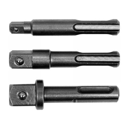 Sada adaptérov YATO nástrčných kľúčov 3 diely SDS-Plus -> 1/4", 3/8", 1/2" štvorec
