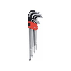 Sada kľúčov YATO Long Torx 9 dielov T10-T50 CrV Sada kľúčov YATO Long Torx 9 dielov T10-T50 CrV