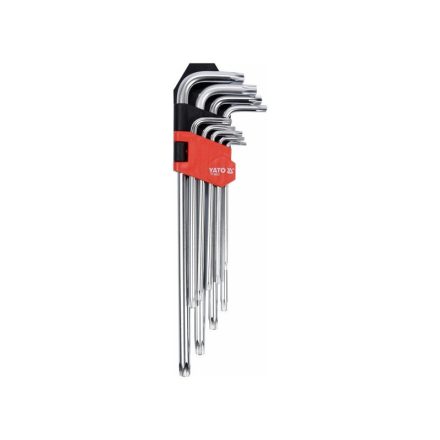Sada kľúčov YATO Long Torx 9 dielov T10-T50 CrV